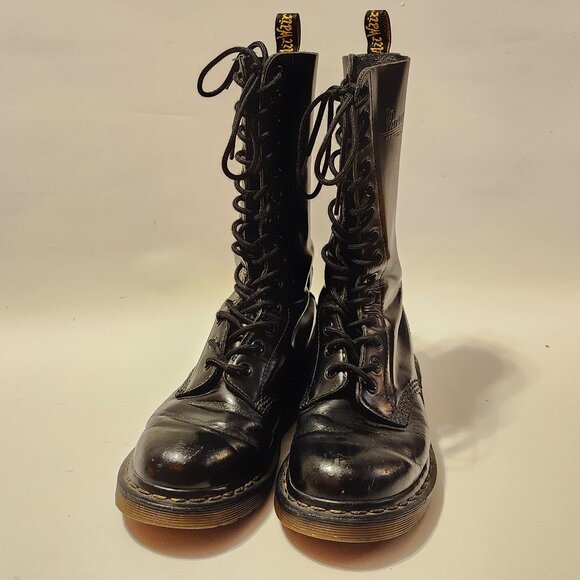 Dr. Martens 1914 Smooth Leather Tall Boots Women's Size 6 DOCS - Picture 1 of 9